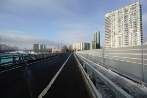 Собянин открыл Старорублёвский путепровод после реконструкции