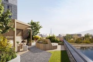 В ЖК Forst обустроят террасу с коворкингом на уровне шестого этажа