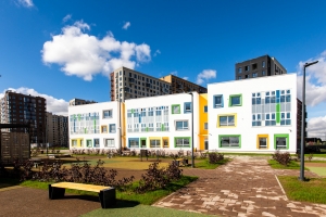 Садик в виде детского конструктора ввели в ЖК «Алхимово»