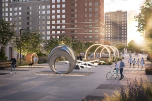 Деревья и кустарники в ЖК «Селигер Сити» украсит декоративная подсветка