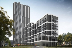 Монохромные фасады украсят дом по реновации в районе Пресненский