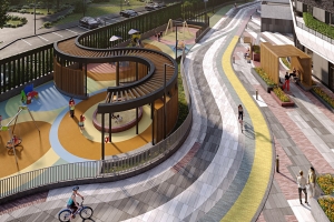 Игровые площадки и зоны тихого отдыха появятся в ходе благоустройства ЖК «UNO.Старокоптевский»