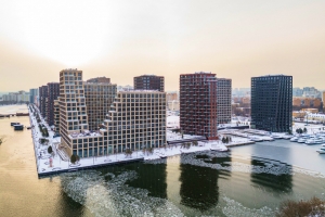 Дом со скалодромом и памп-треком построили на Корабельной улице