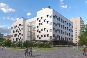 Возводится четвертый этаж учебного корпуса в районе Пресненский