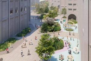 Двор-сад появится в жилом комплексе на Кутузовском проспекте