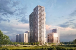 Три жилых корпуса со скругленной галереей на первом этаже построят в Зеленограде