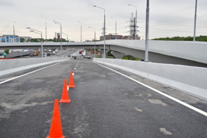 Завершаются монолитные работы на автомобильном мосту через реку Битцу