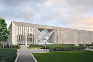 Завершается строительство ледового дворца «Кристалл» в Лужниках