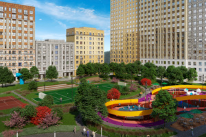 Возле метро «Селигерская» появится парк с прудом и фонтанами