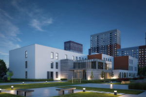 В жилом комплексе у станции метро «Аэропорт» ввели три корпуса