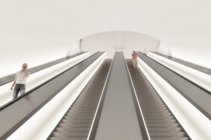 Началось создание пересадки между станциями «Марьина Роща» БКЛ и салатовой ветки метро