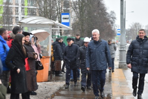 Осмотр дома по программе реновации в районе Западное Дегунино. С. Собянин, А. Бочкарев