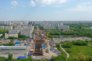 Для станции метро «Кленовый бульвар» на БКЛ готовят котлован: фотолента