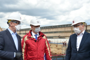 Осмотр строительства станции метро «Лианозово» Люблинско-Дмитровской линии. С. Собянин