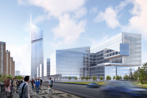 Высотка Национального космического центра готова почти на 75%