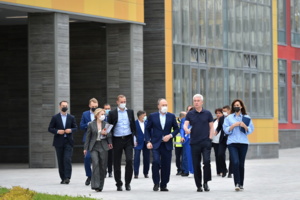 Осмотр образовательного комплекса на 900 мест в районе Северный. С. Собянин