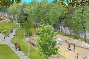 Бульвар и качели появятся у станции МЦД-1 Славянский бульвар