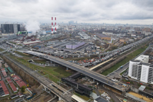 Эстакада МСД со стороны улицы Нижегородская на СВХ готова на 50%