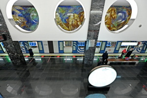 Пересадка со станции БКЛ метро «Электрозаводская» на синюю ветку готова почти на 70%