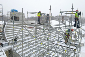 Трибуны-кольца украсят стадион «Москвич»: фотолента