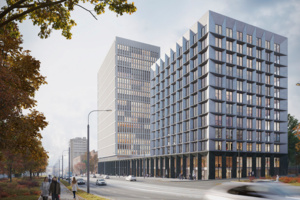 Черный гранит и витринное остекление украсят бизнес-центр «STONE Ленинский»