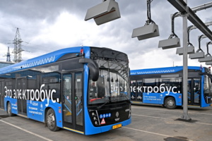 Парк электробусов «Красная Пахра» и новые эстакады – в фотоленте