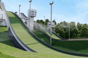 На Воробьёвых горах завершается строительство горнолыжного спорткомплекса