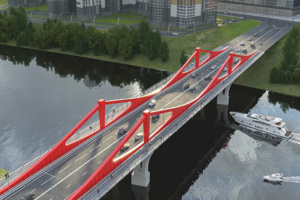 Собянин: мост через Москву-реку в створе улицы Мясищева готов на 75%