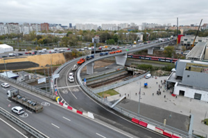 Новая эстакада-съезд с МСД на Волгоградский проспект – в фотоленте