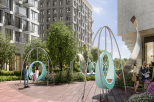 Малые архитектурные формы в морской тематике украсят территорию ЖК на набережной Марка Шагала