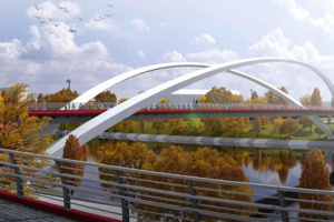 Собянин: пешеходный мост с арками соединит Хорошёво-Мнёвники и Крылатское