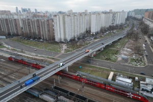 Собянин: открыт путепровод через пути МЦД-1 в районе станции Бескудниково