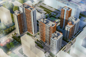 На Долгопрудной улице строят дом по программе реновации на 182 квартиры