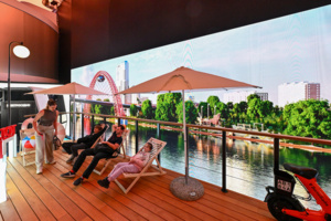 Инсталляция набережной Москвы-реки представлена на выставке в Манеже