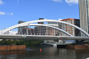 Более 8 тыс. тонн стали использовали при возведении моста Академика Королёва