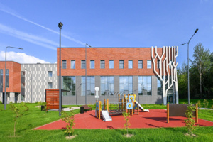 Учебный корпус с необычными фасадами построили в Щербинке за счет бюджета города