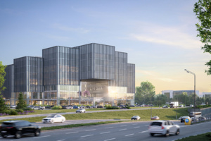 Монолитный каркас будущего делового центра в районе Внуково готов на 90%