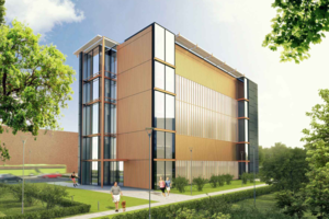 Вертикальный рисунок с подсветкой украсит ФОК в районе Северное Бутово