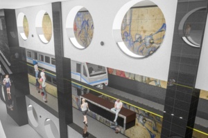 Панно «Битва героев» украсит станцию метро «Электрозаводская» БКЛ