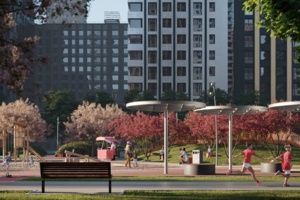 Парк с тактильным фонтаном и ж/д рельсами появится в районе Рязанский