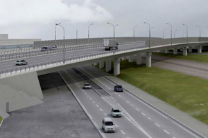 Собянин открыл движение по Дмитровскому путепроводу в сторону области