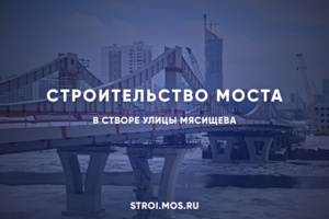 Автомобильный мост соединит районы Филёвский Парк и Мнёвниковскую пойму